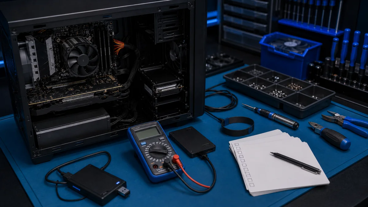 Computer maintenance assessment with diagnostic tools