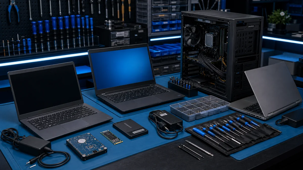 Computer repair and refurbished laptop service in a Helsinki repair shop