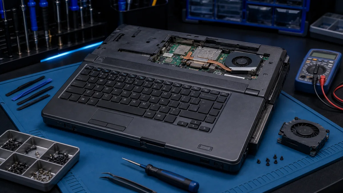 Toshiba-style laptop repair in Helsinki without logos