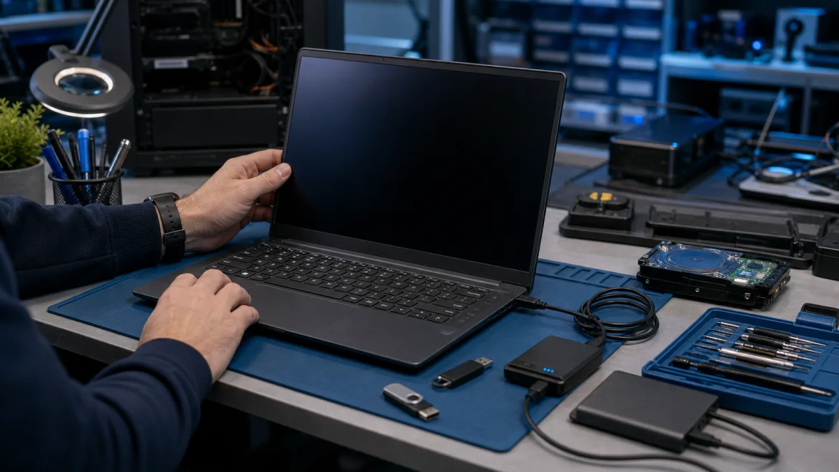 Windows 11 -käynnistysongelman diagnostiikka kannettavalla huoltopöydällä