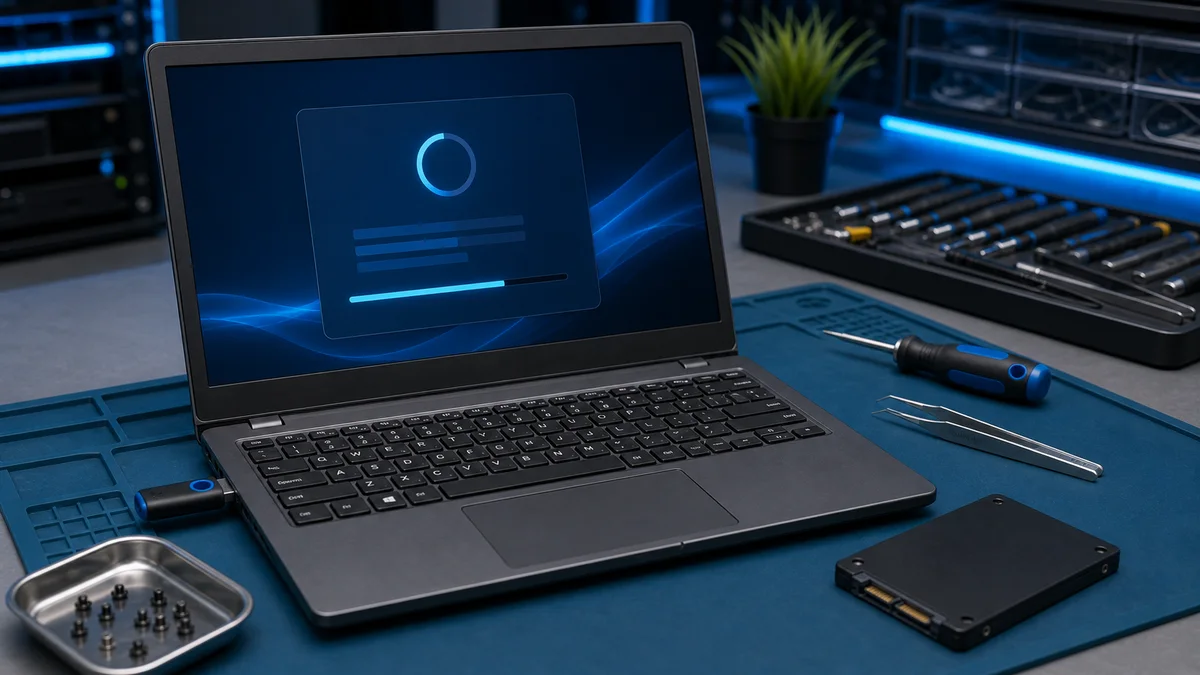 Windowsin uudelleenasennus USB-asennusmedialta